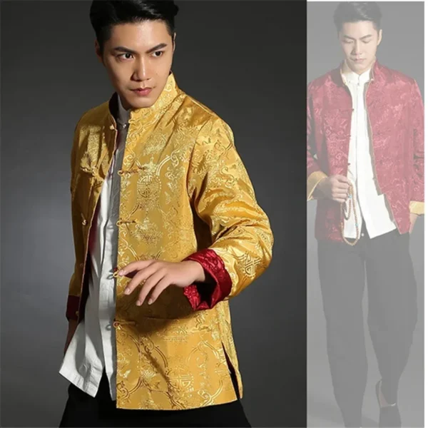 Traditional Chinese Tang Suit Kungfu Jacket Men