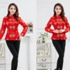Women's Red Satin Tang Suit Jacket