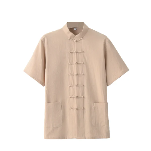 Men's Traditional Tang Suit Cotton Short Sleeve