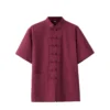 Men's Traditional Tang Suit Cotton Short Sleeve