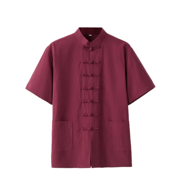 Men's Traditional Tang Suit Cotton Short Sleeve