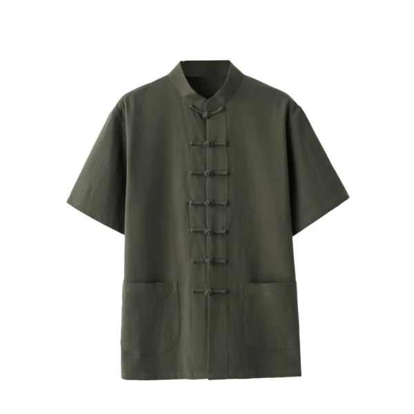 Men's Traditional Tang Suit Cotton Short Sleeve