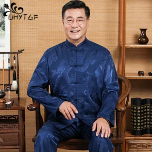 Men's Traditional Chinese Tang Suit Silk Set