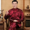 Men's Traditional Chinese Tang Suit Silk Set